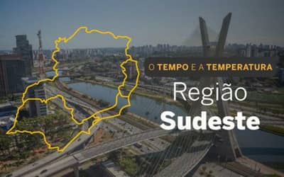 PREVISÃO DO TEMPO: Chuvas intensas atingem o Sudeste nesta terça-feira (4)